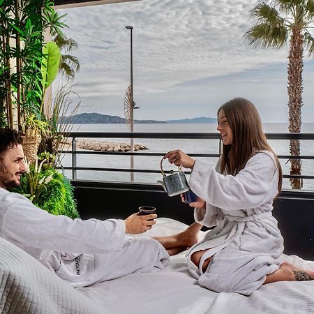 Blue Summer Vibes Apartment For 4P, Ac, Parking, Beach At 50M, Spa Access -1 라시오타 외부 사진